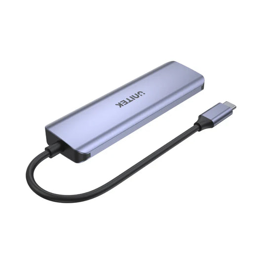 UNITEK UHub Q4 Next 4-Ports USB-C Hub | USB-C & USB-A Ports | Plug-and-Play Expansion Hub for Laptops & Tablets