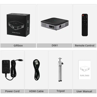 Hotack Newest D061 Full HD 1080P Home Theater Video Proyector Portable Mini Outdoor 4K Projector