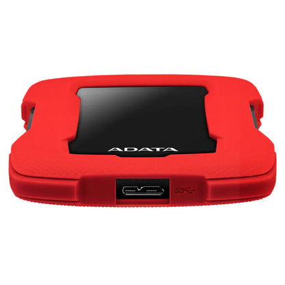 ADATA HD330 External Hard Drive USB 3.2 Durable Shockproof Silicone Protective Rugged Design - 1TB