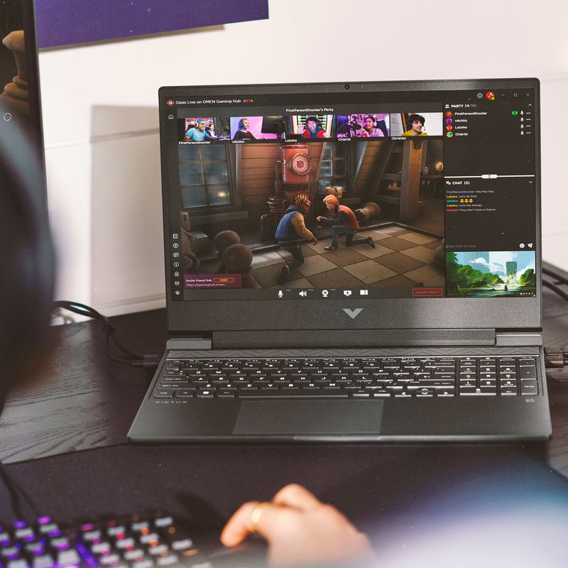 HP Victus 15-fb3023ne 15.6" 144Hz Laptop - Ryzen7-7445H - 16GB RAM - 512GB SSD - RTX 4050 6GB - WIN 11 Pro K (Mica Silver)