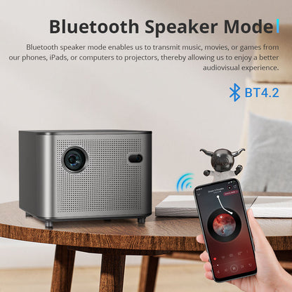 Hotack D052 Smart Led DLP Mini Projector Android WIFI Portable Proyector Beamer 4K For Home Theater Office