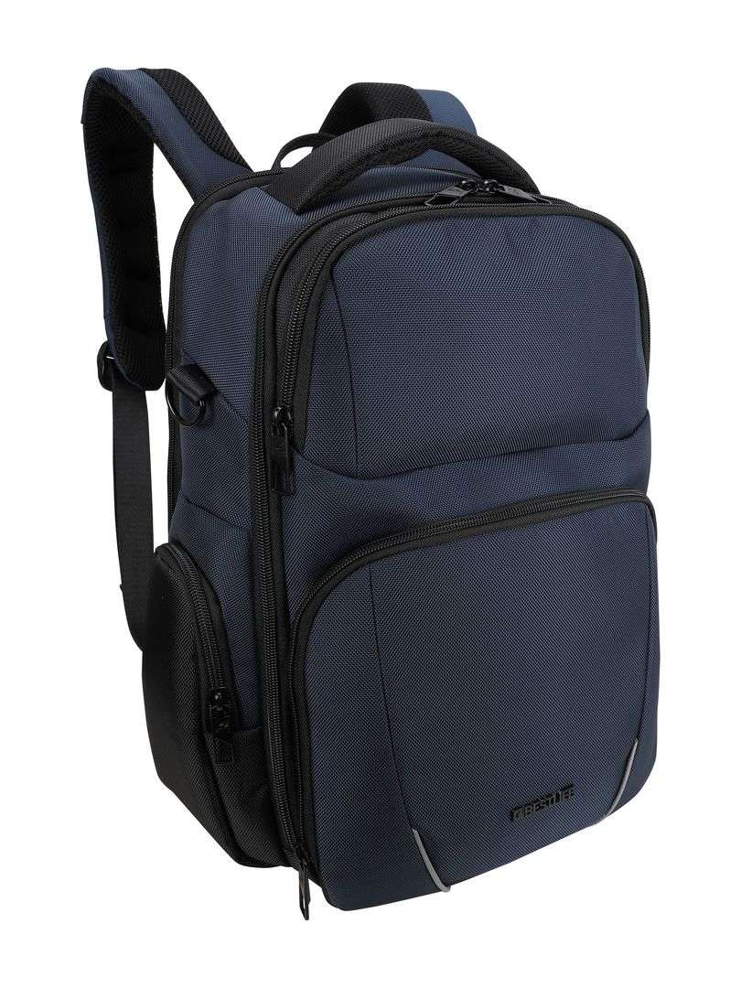 BESTLIFE Ossian 15.6" Laptop Backpack | 33L Business Travel Backpack | Padded Laptop & Tablet Compartments | Water-Resistant 900D Polyester | Hidden Pocket | Ergonomic Design | Blue