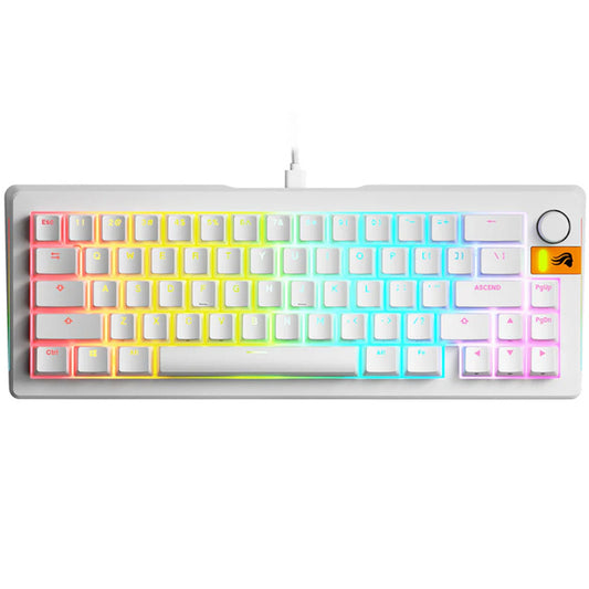 Glorious GMMK 3 HE 65% Prebuilt Mechanical Gaming Keyboard | Hall Effect Magnetic Switches | Rapid Trigger | 8K Polling Rate | Hot-Swappable | RGB Lighting | Compact 65% Layout | USB-C Wired