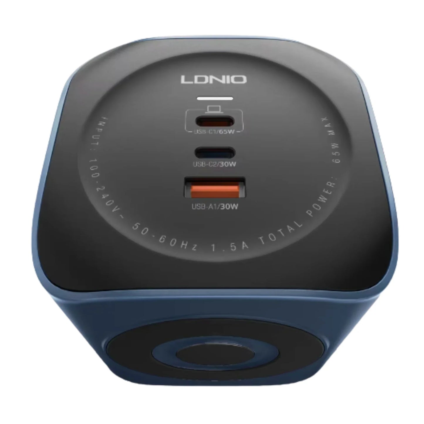 LDNIO SK3370 6-in-1 Power Socket Cube with 65W PD Fast Charging | 3 AC Outlets | USB-C & USB-A Ports | UK Plug Extension | Compact Power Strip for Home & Office