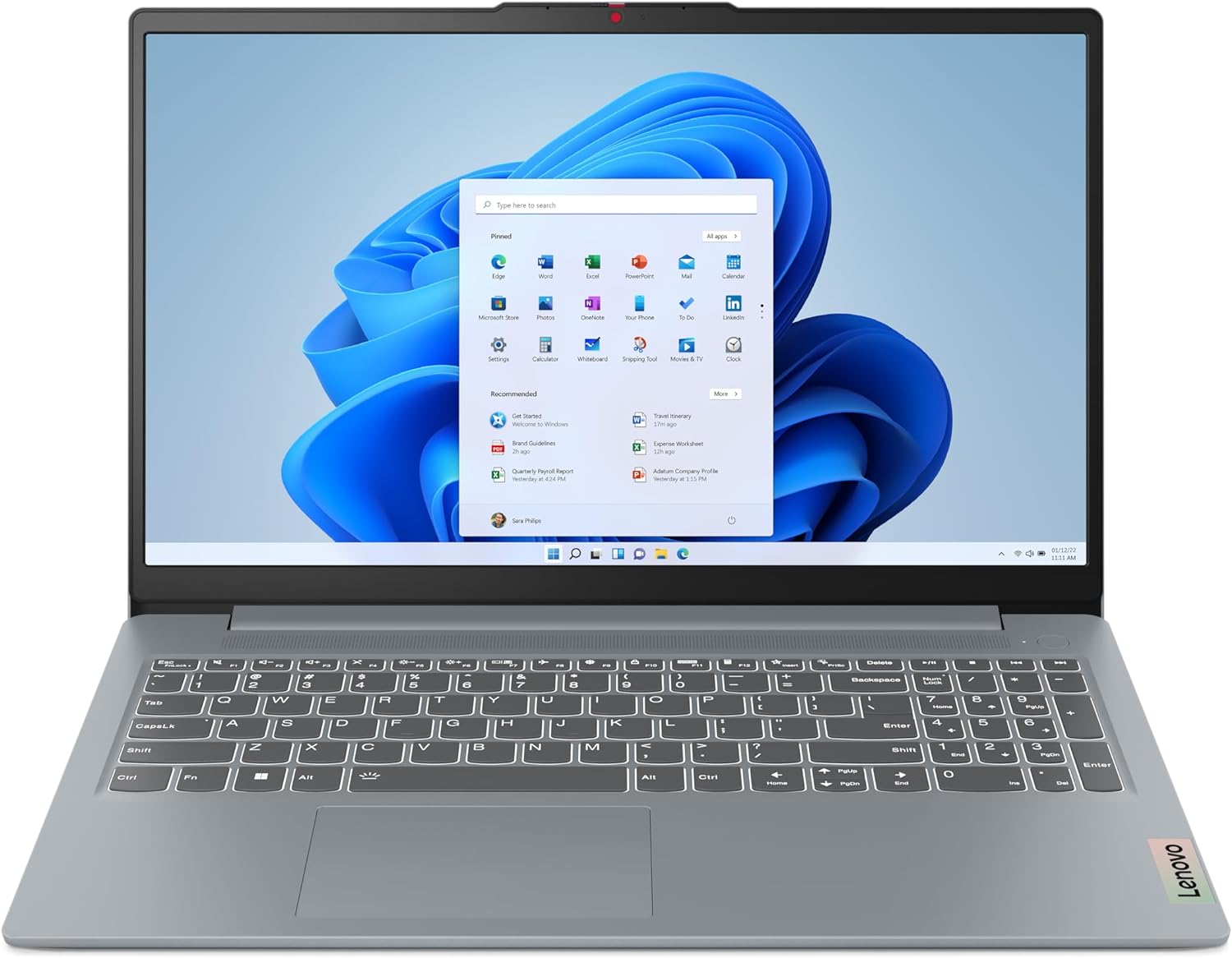 Lenovo IdeaPad Slim 3 15IRU8 15.6" Laptop - Core i3-1315U - 8GB RAM - 256GB SSD - Shared - WIN 10 PRO K (Arctic Grey)