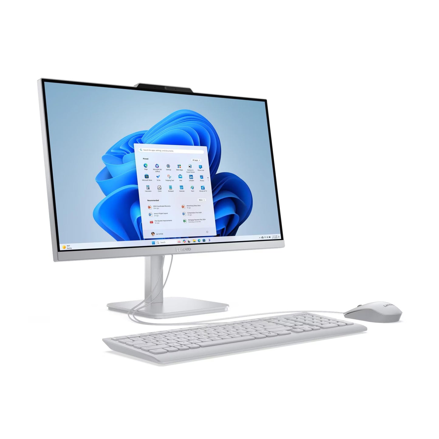 Lenovo A100 AIO F0J60038AX - 23.8" FHD 60Hz - Intel Core i3-N305 - 8GB RAM - 512GB SSD - Shared - WIN 11 PRO K