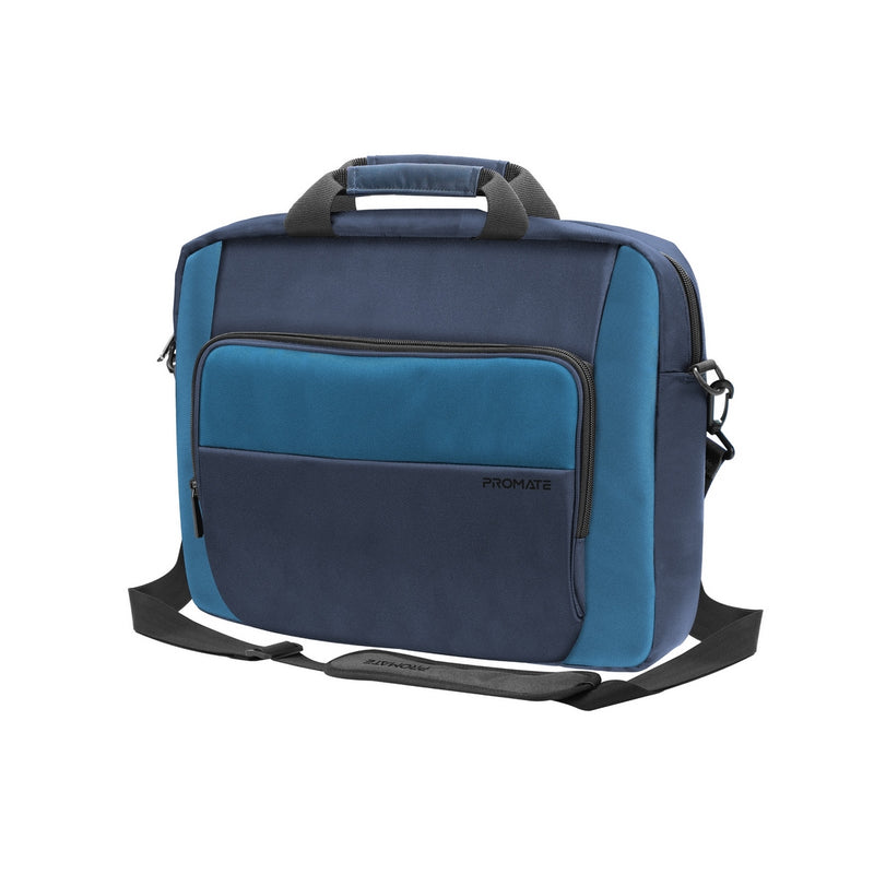 Promate Limber-MB Messenger Bag | Lightweight for 15.6″ Laptop | Multiple Compartments | Water-Resistant