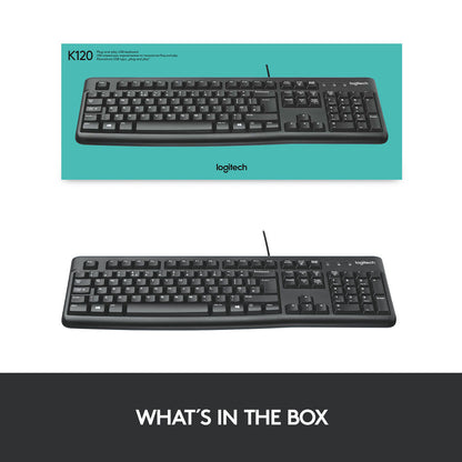 Logitech K120 USB Keyboard - Arabic/English