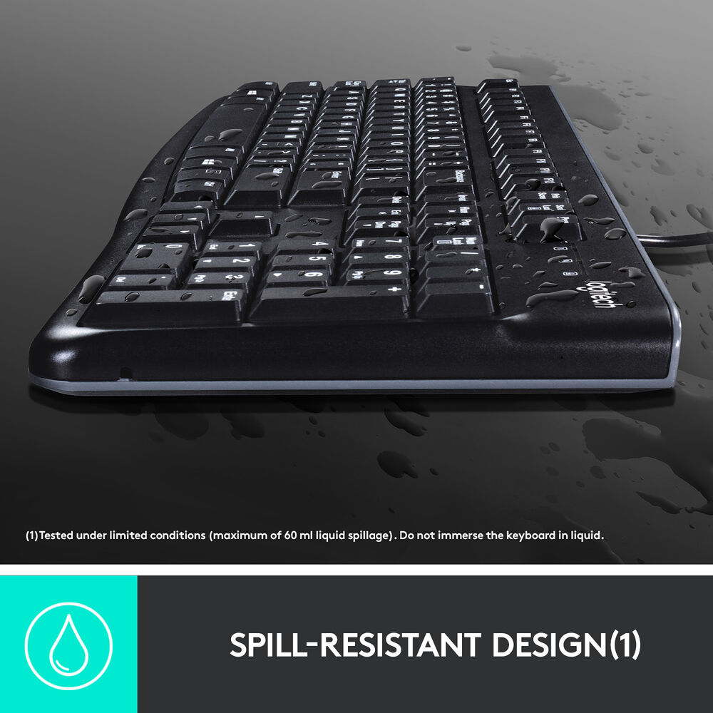 Logitech K120 USB Keyboard - Arabic/English