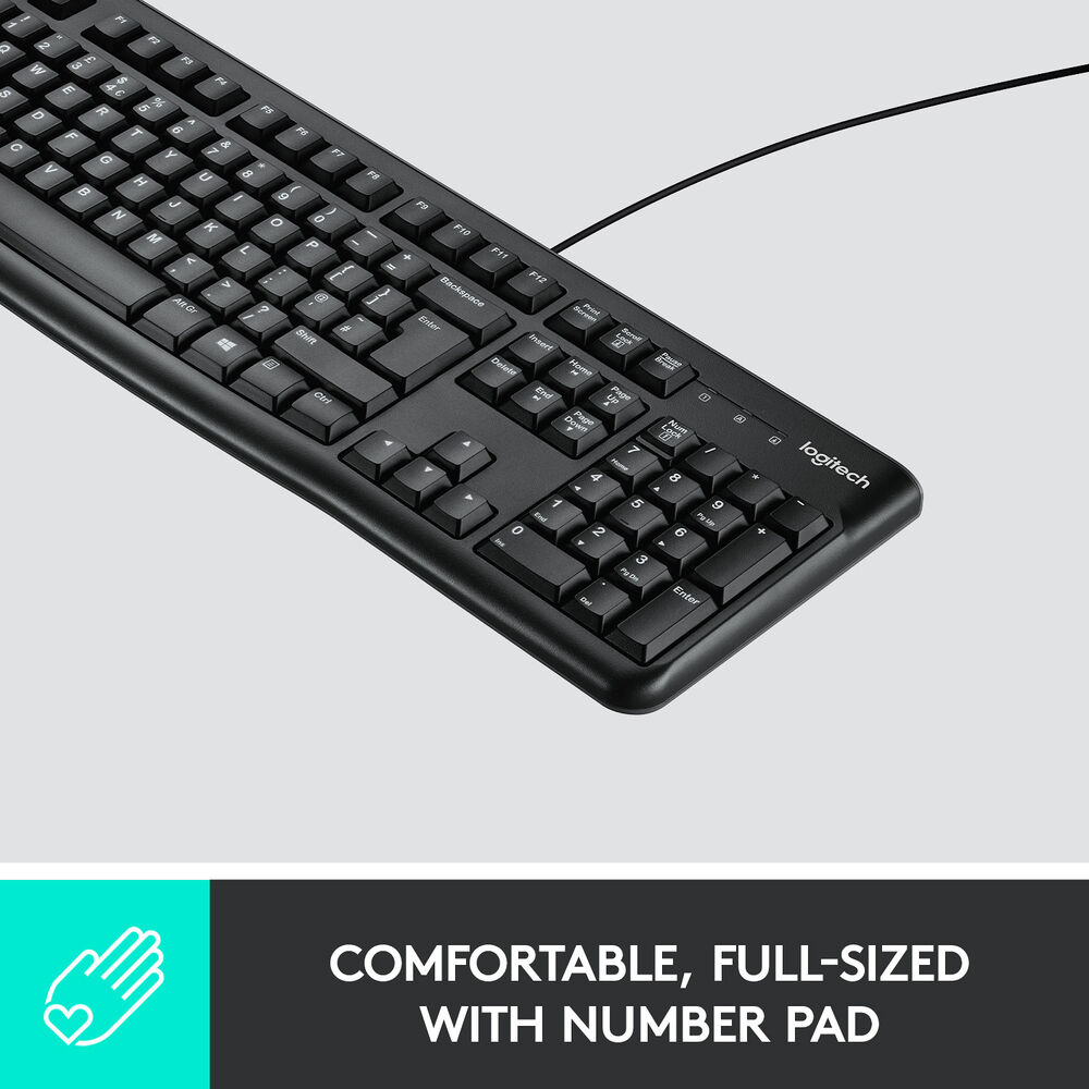 Logitech K120 USB Keyboard - Arabic/English