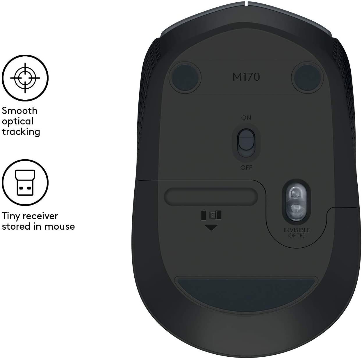 Logitech M170 mouse RF Wireless Optical 1000 DPI Ambidextrous