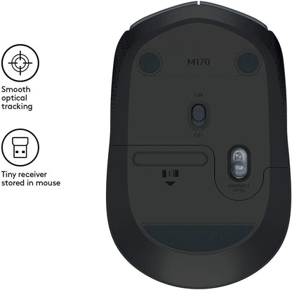 Logitech M170 mouse RF Wireless Optical 1000 DPI Ambidextrous