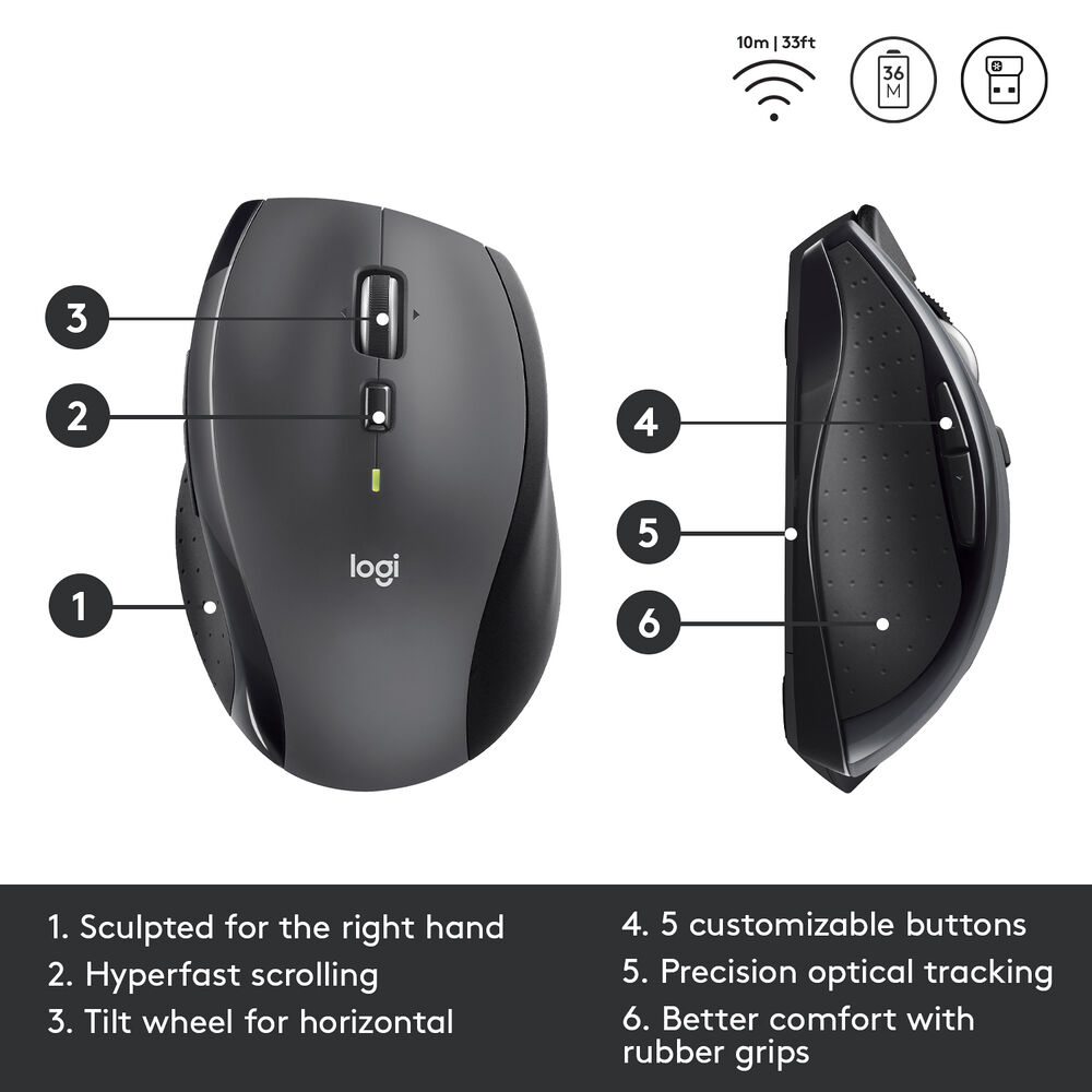 Logitech M705 Marathon Wireless Mouse