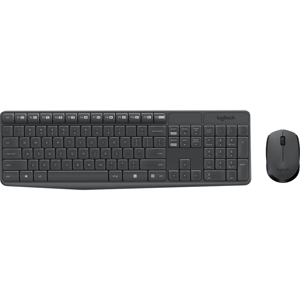 Logitech MK235 Wireless Keyboard and Mouse - Arabic
