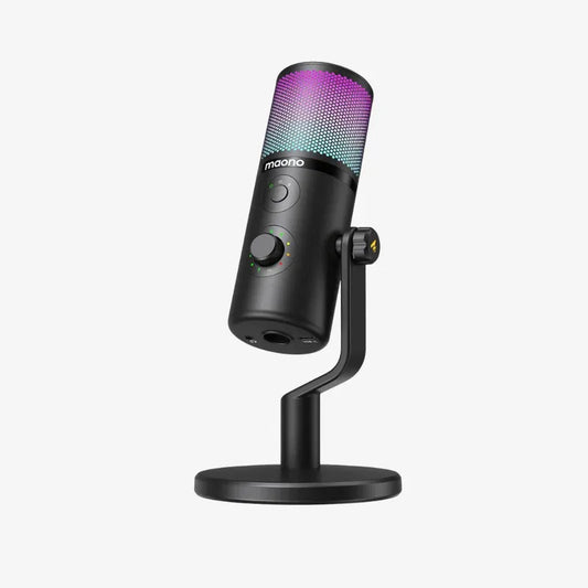 MAONO DM50 USB Condenser Microphone | 3 Polar Patterns | Smart Knob | RGB | Plug and Play for Streaming and Recording