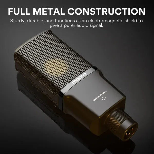 Maono AU-PM500T XLR Condenser Microphone with PS22 Audio Interface for Studio Recording & Podcasting