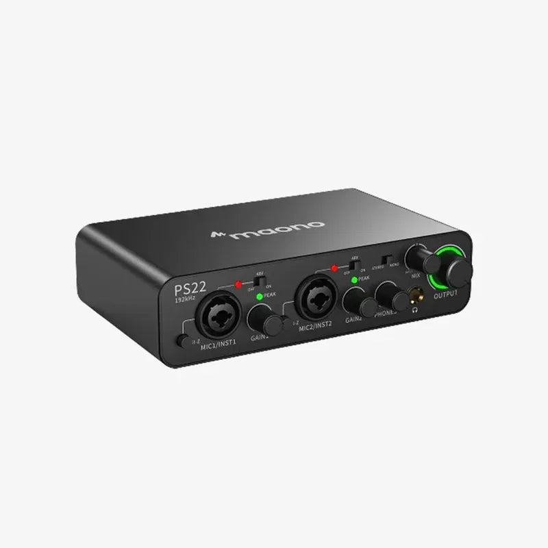 Maono AU-PM500T XLR Condenser Microphone with PS22 Audio Interface for Studio Recording & Podcasting