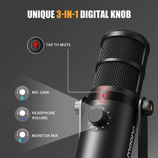 Maono PD400X USB/XLR Dynamic Microphone for Podcasting | Streaming & Recording