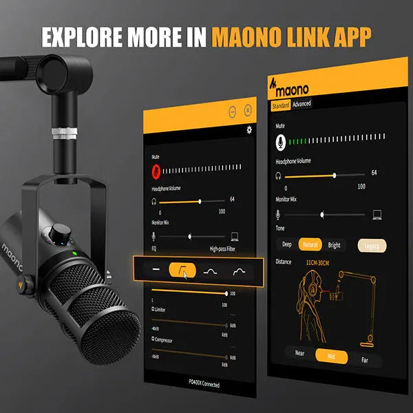 Maono PD400X USB/XLR Dynamic Microphone for Podcasting | Streaming & Recording
