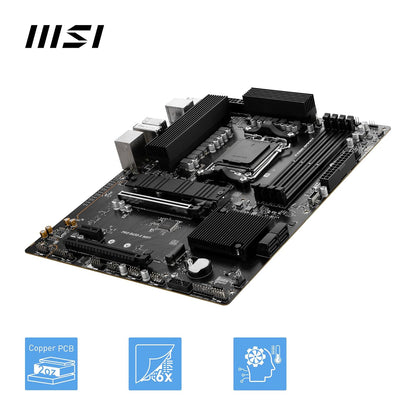 MSI PRO B650-S WiFi ProSeries Motherboard (AMD AM5 | ATX | DDR5 | PCIe 4.0 | M.2 | SATA 6Gb/s | USB 3.2 Gen 2 | HDMI/DP | Wi-Fi 6E | AMD Ryzen 7000 Series Desktop Processors)