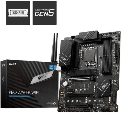 MSI PRO Z790‑P WiFi ATX Motherboard | LGA 1700 | Intel Z790 | DDR5 7000+ OC | PCIe 5.0 | Wi‑Fi 6E & 2.5 Gb LAN