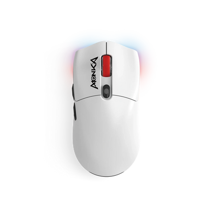 Monka Guru G995W Wireless Gaming Mouse – 58 g Ultra-Light, Tri-Mode (2.4G/Bluetooth/USB-C), PAW3395 Sensor, 26,000 DPI, Kailh GM 8.0 Switches
