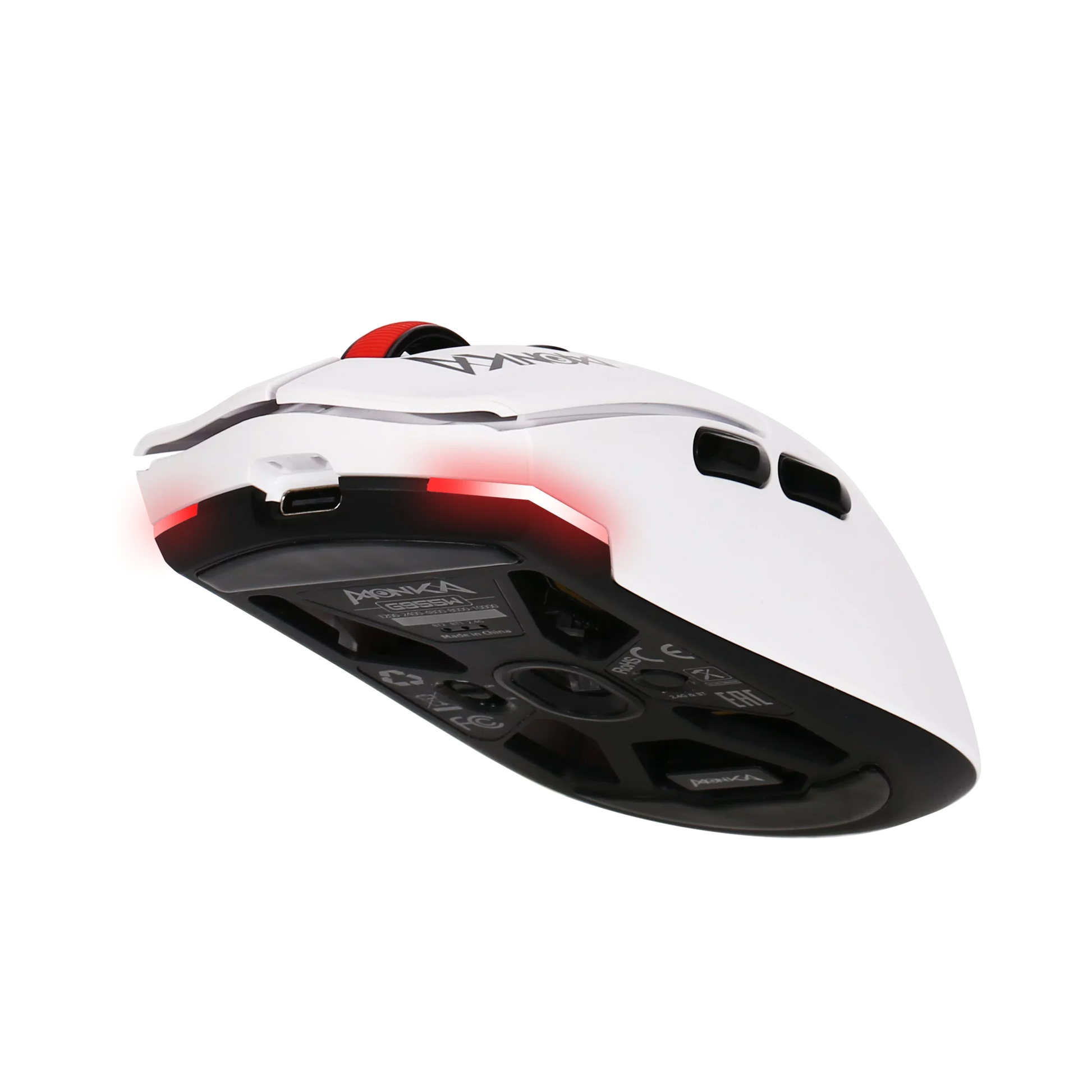 Monka Guru G995W Wireless Gaming Mouse – 58 g Ultra-Light, Tri-Mode (2.4G/Bluetooth/USB-C), PAW3395 Sensor, 26,000 DPI, Kailh GM 8.0 Switches