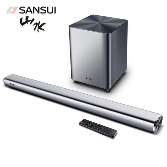 SANSUI DV-92A 2.1 Channel Soundbar with External Subwoofer | 180W Home Theater Audio System | Bluetooth 5.0 | HDMI ARC | USB | Optical & AUX Connectivity