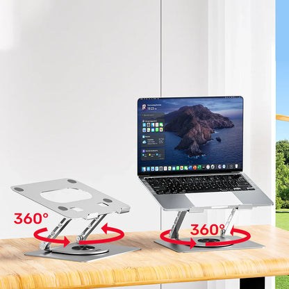 UNITEK Adjustable Laptop Stand with 360° Rotating Base