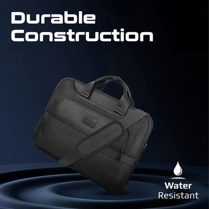 Promate Paramount-MB | Lightweight 15.6″ Laptop Messenger Bag | Water-Resistant 1680D Polyester | Padded Handle & Luggage Belt