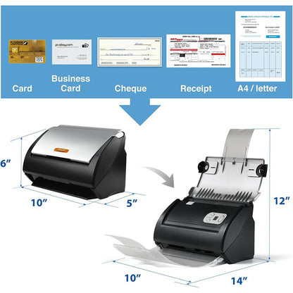 Plustek SmartOffice PS186 Document Scanner