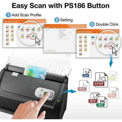Plustek SmartOffice PS186 Document Scanner