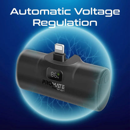 Promate Ultra-Compact fast charging 5000mAh Power Bank with In-Built Lightning Connector