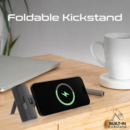 Promate Ultra-Compact fast charging 5000mAh Power Bank with In-Built Lightning Connector