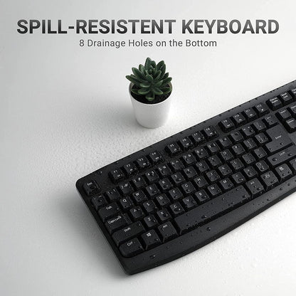 Rapoo X1800 Pro Wireless Keyboard and Mouse Combo - Arabic/English