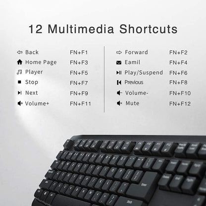 Rapoo X1800 Pro Wireless Keyboard and Mouse Combo - Arabic/English