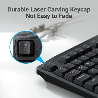 Rapoo X1800 Pro Wireless Keyboard and Mouse Combo - Arabic/English