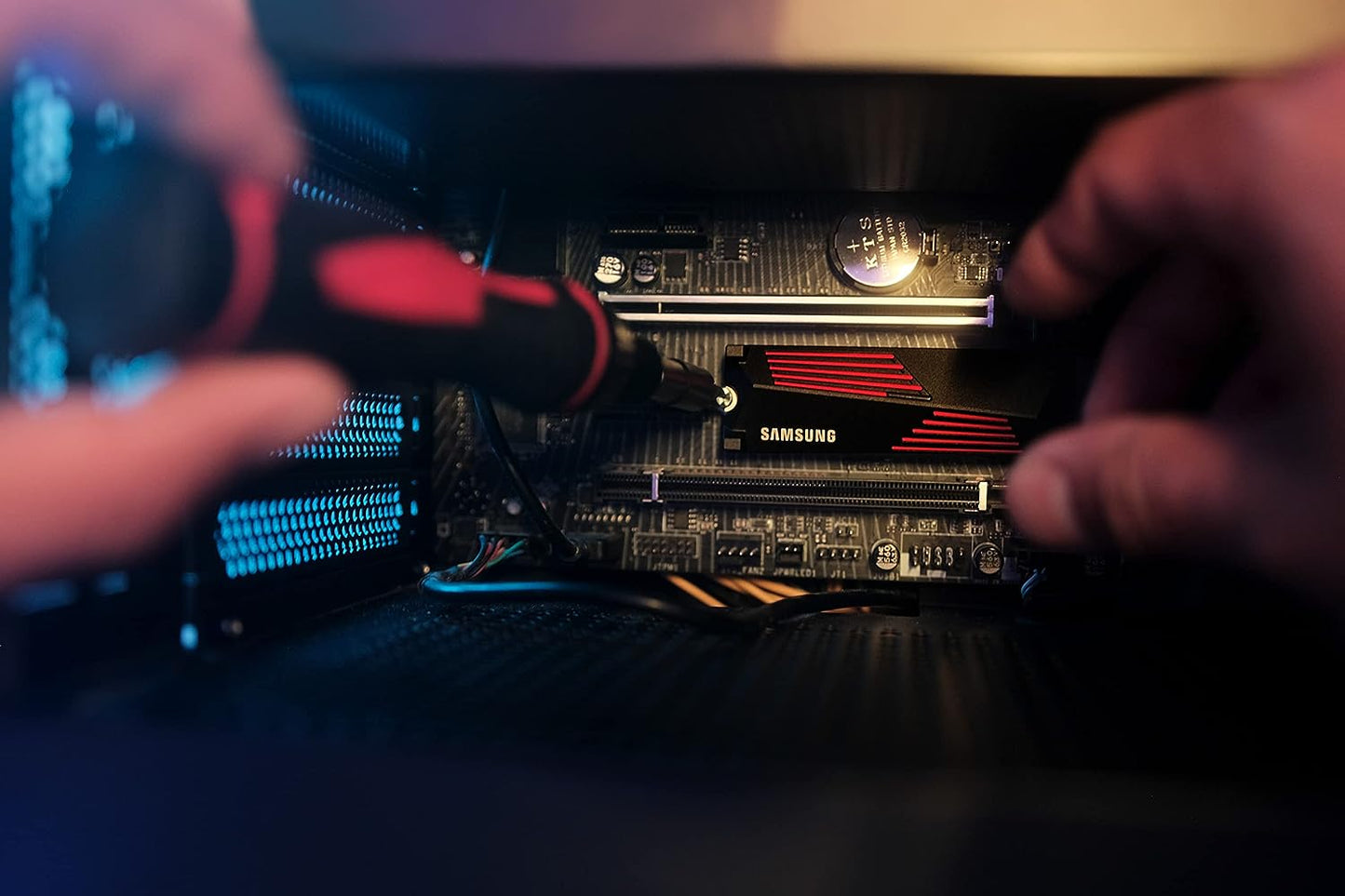 Samsung 990 PRO 1TB NVMe PCIe Gen 4.0 M.2 SSD with Heatsink | Up to 7 | 450 MB/s Read | 6 | 900 MB/s Write | PS5 Compatible | Smart Thermal Control