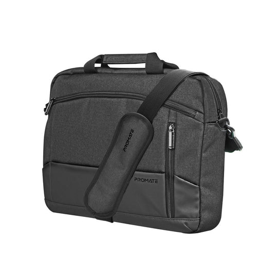 Promate Satchel-MB | 15.6″ Laptop Messenger Bag with Water-Resistant Padded Compartment & Multiple Pockets