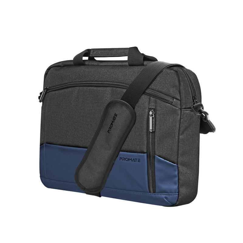 Promate Satchel-MB | 15.6″ Laptop Messenger Bag with Water-Resistant Padded Compartment & Multiple Pockets
