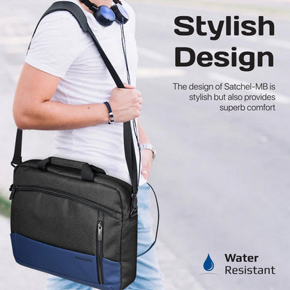 Promate Satchel-MB | 15.6″ Laptop Messenger Bag with Water-Resistant Padded Compartment & Multiple Pockets