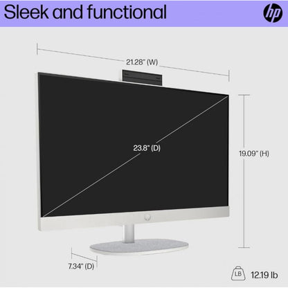 HP AIO 24-cr1010ne PC - 24" FHD 60Hz - Intel Core Ultra 5 125U - 16GB RAM - 512GB SSD - Shared - WIN 11 PRO K