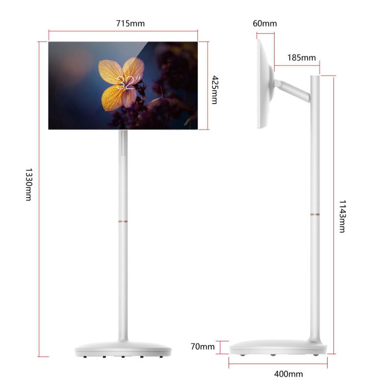 Luminex 32 Inch 2k Android Portable Smart Monitor | White