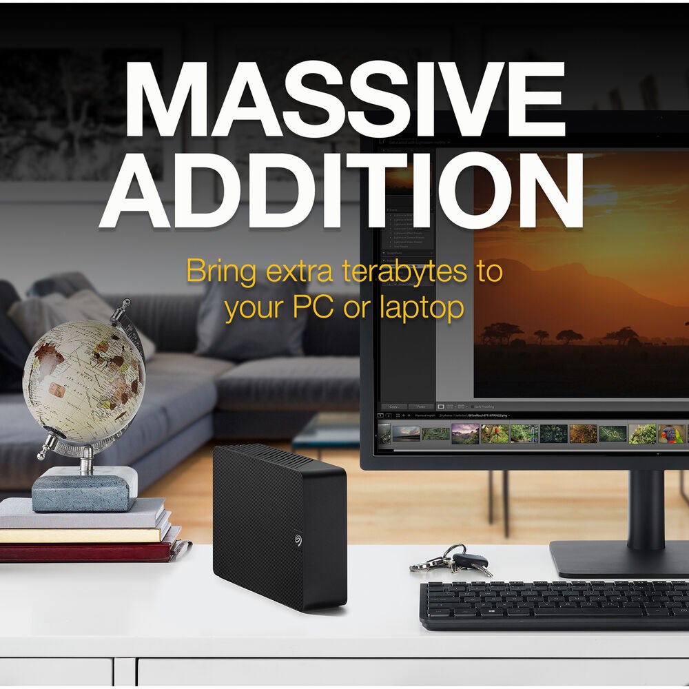 Seagate Expansion Desktop USB 3.0 External Hard Drive - 12TB