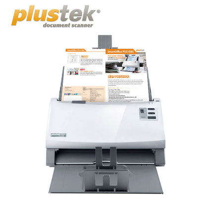 Plustek SmartOffice PS3150U Duplex Color Document Scanner – 600 dpi, 50ppm/100ipm, 100-Sheet ADF, Multi-Feed Detection, USB 2.0, Windows & macOS Compatible