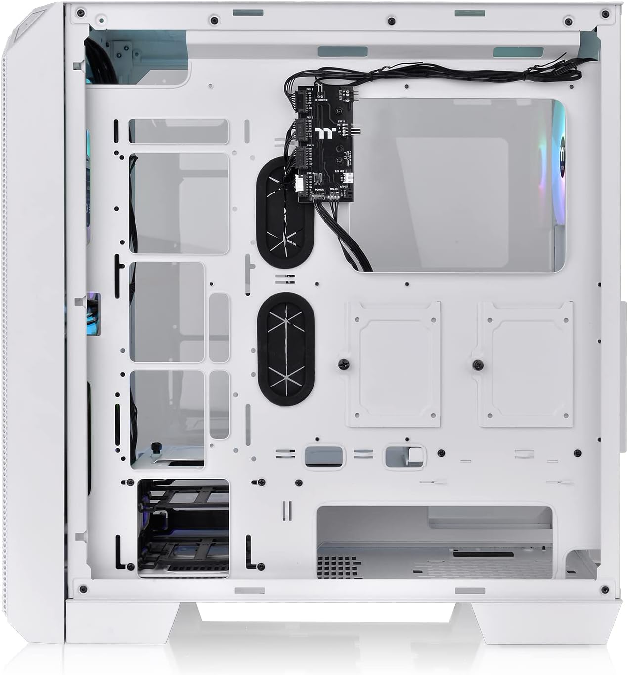 Thermaltake View 300 MX TG ARGB Motherboard Sync E-ATX Mid Tower Computer Case with 2x200mm Front & 1x120mm Rear ARGB Fan | Interchangeable Tempered Glass & Mesh Front Panel