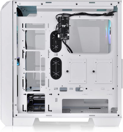 Thermaltake View 300 MX TG ARGB Motherboard Sync E-ATX Mid Tower Computer Case with 2x200mm Front & 1x120mm Rear ARGB Fan | Interchangeable Tempered Glass & Mesh Front Panel