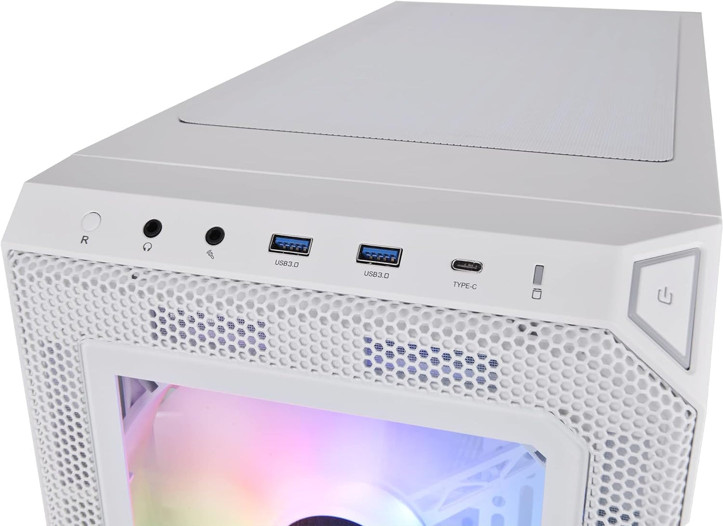 Thermaltake View 300 MX TG ARGB Motherboard Sync E-ATX Mid Tower Computer Case with 2x200mm Front & 1x120mm Rear ARGB Fan | Interchangeable Tempered Glass & Mesh Front Panel
