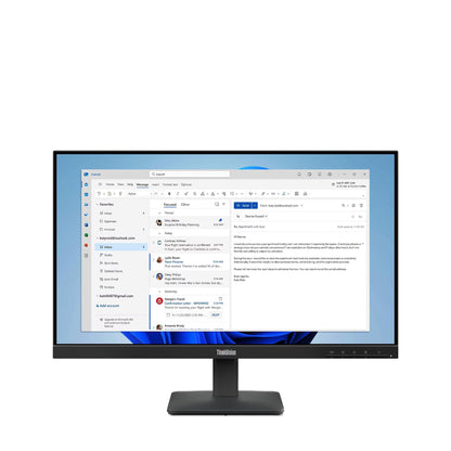 Lenovo ThinkVision S24-4e 23.8″ FHD IPS Monitor – 100Hz, 4 ms, HDMI 1.4 & VGA, Natural Low Blue Light, Raven Black