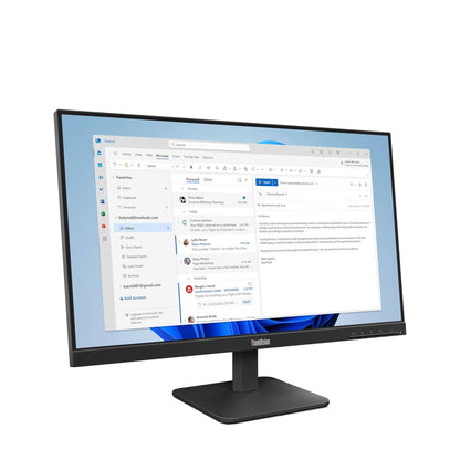 Lenovo ThinkVision S24-4e 23.8″ FHD IPS Monitor – 100Hz, 4 ms, HDMI 1.4 & VGA, Natural Low Blue Light, Raven Black